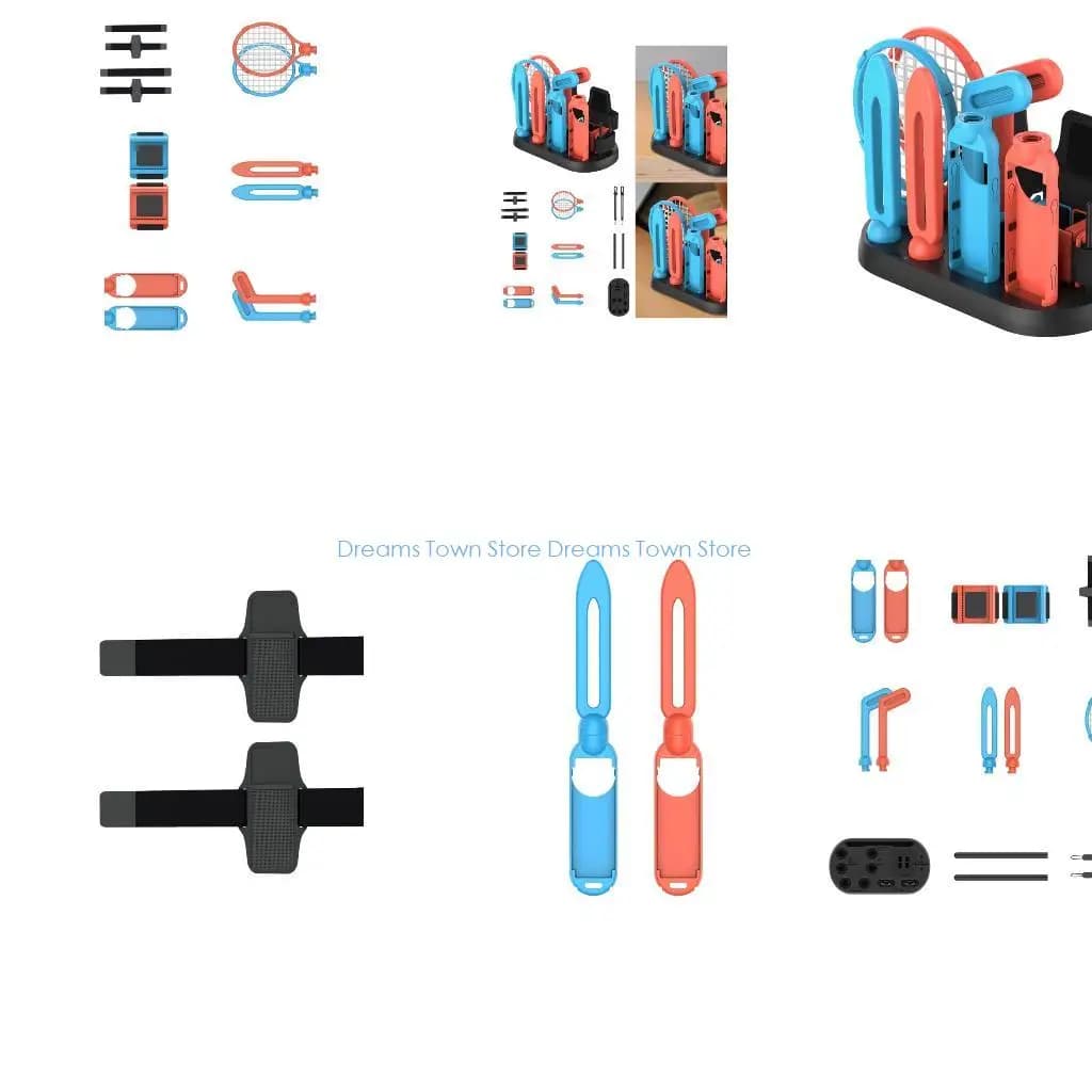 HX6A sports controller set for fitness game, wrist strap with adjustable tennis rack