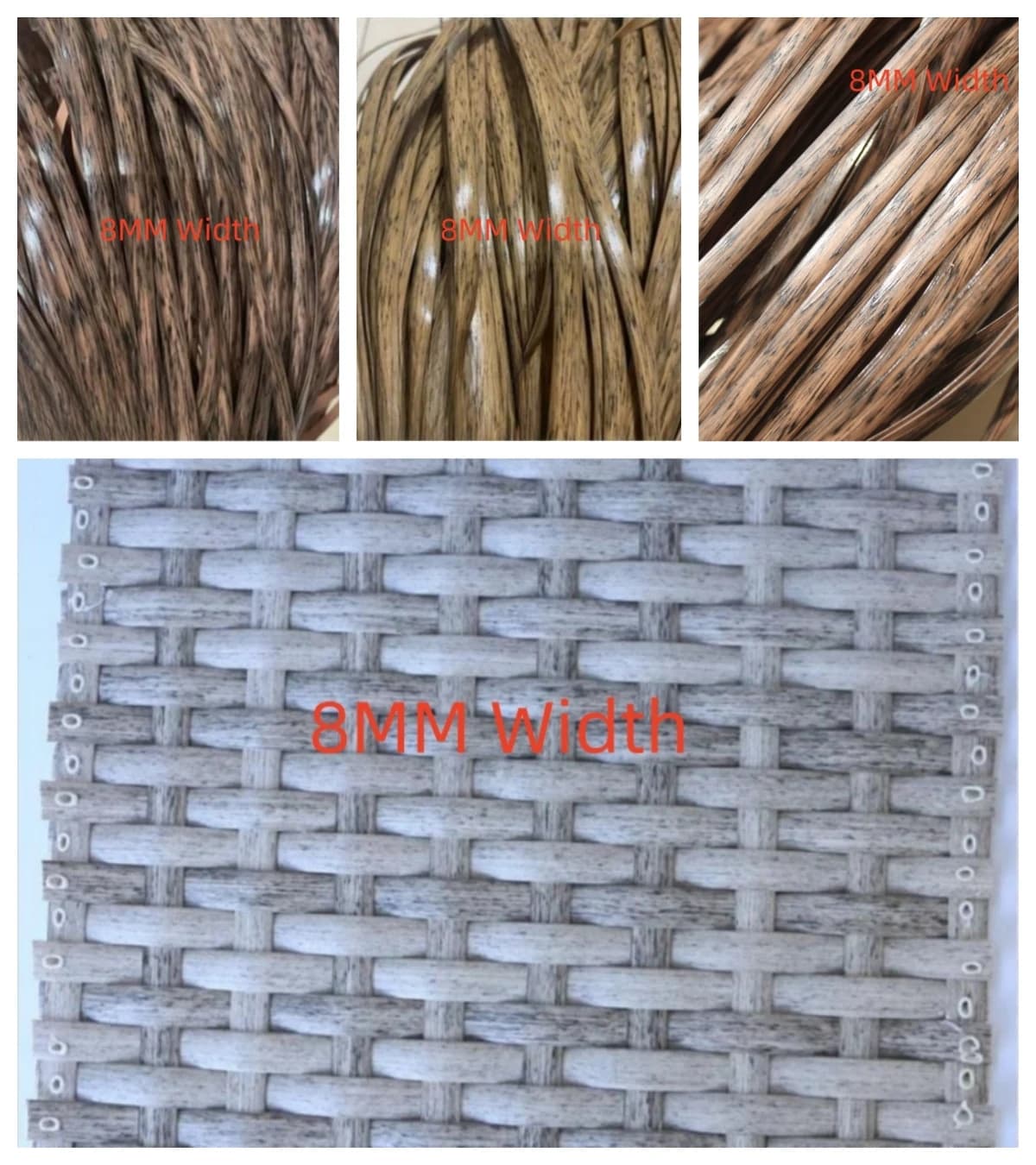 10 metri PE gradiente piatto rattan sintetico materiale rotolo tessitura fatta a mano corda riparazione mobili letto divano sedia tavolo cestino