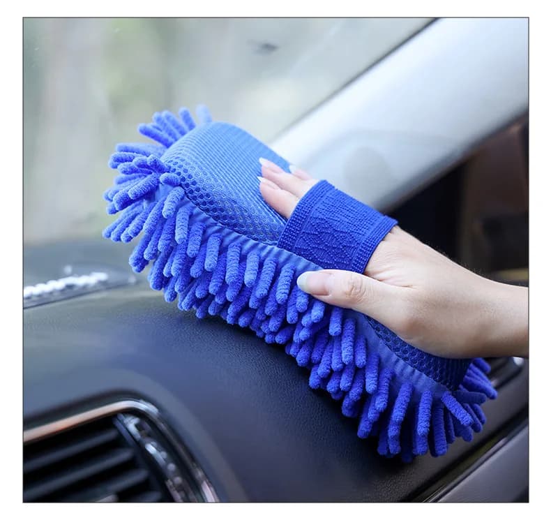Car Washing and Wiping Gloves Car Cleaning and Wiping Sponge Bag