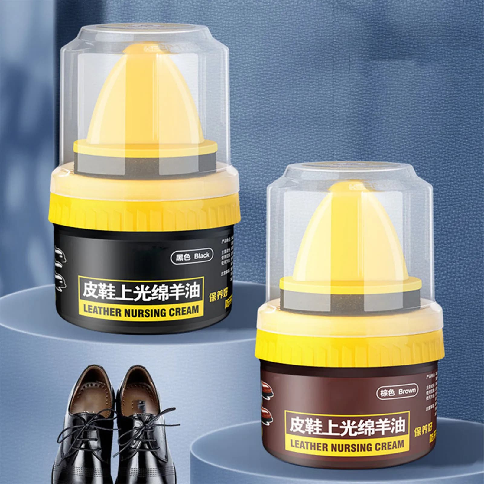 Crema per scarpe per la cura delle scarpe con pennello protegge la pelle da e graffi per mobili illumina e graffia