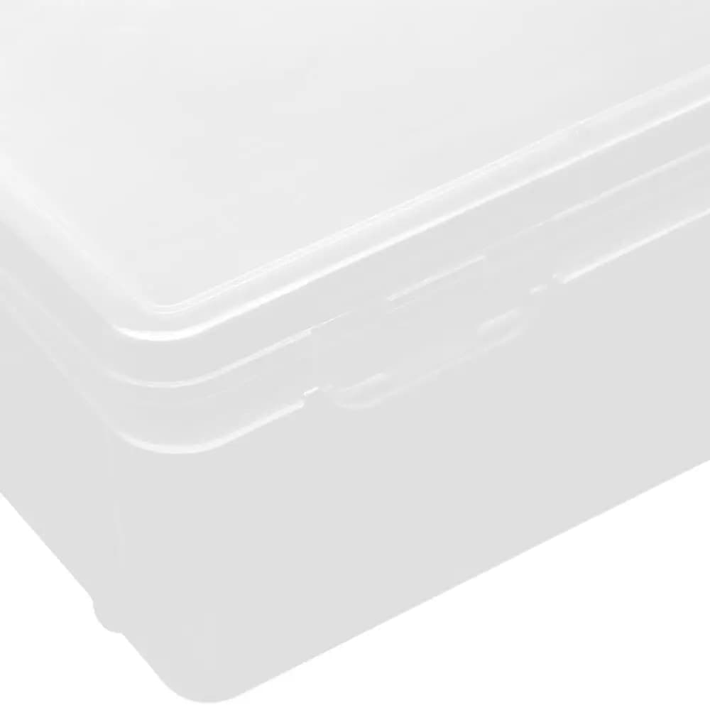 Astuccio semplice con fibbia, impermeabile e antipolvere, in plastica trasparente, per cancelleria e articoli scolastici