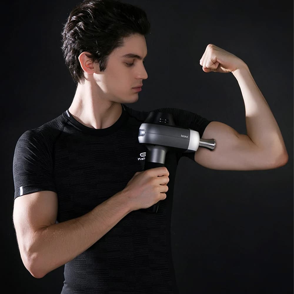 new Professional Deep Tissue Massage Gun High Quality Titanium Alloy Electric Massager Machine Handheld Portable Head Pro 6