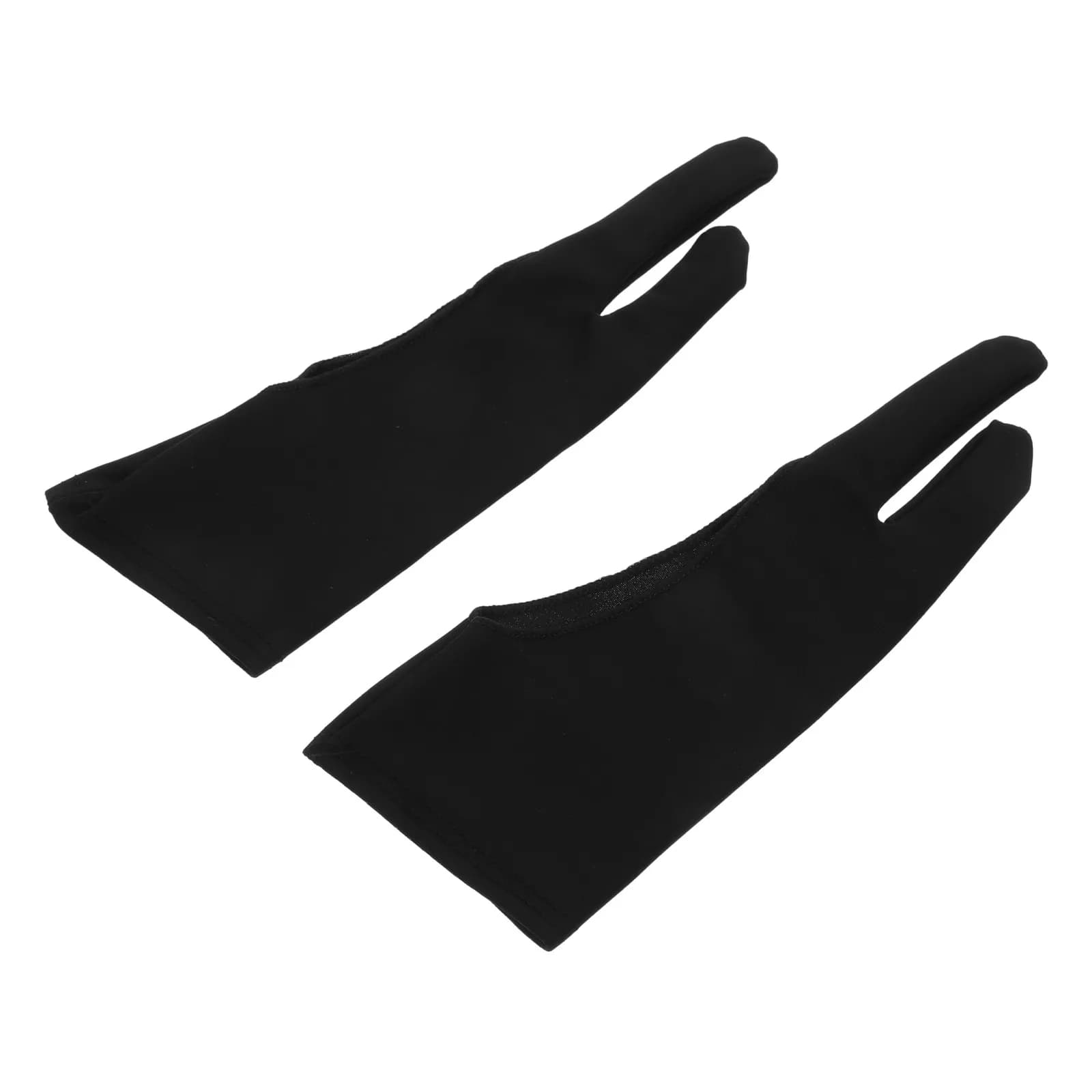 Guanti artistici a due dita da 4 pezzi per tablet da disegno, monitor touch e riducono l'attrito, comodi per schizzi e pittura
