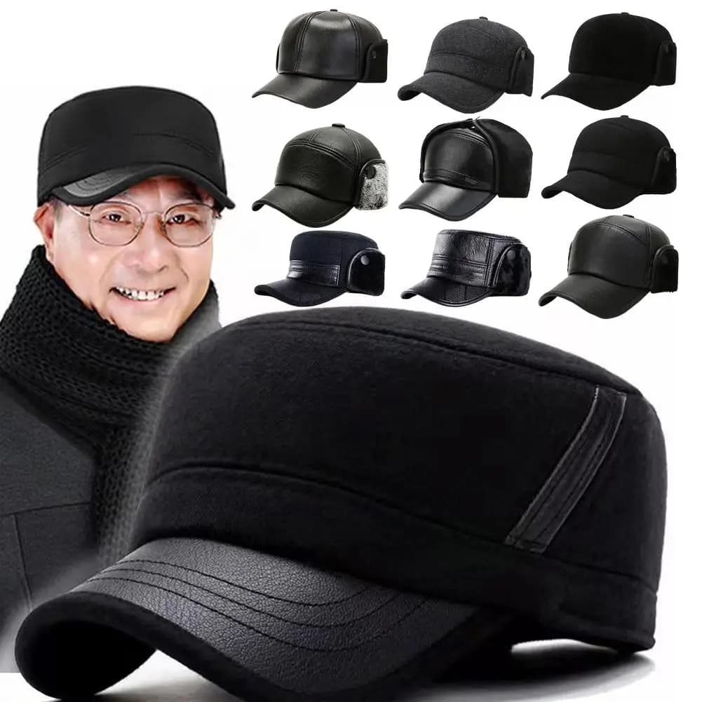 Winter hat for men Winter cap warm for all seasons Winter hat windproof and comfortable for gift pack of grandfather Autumn Winter Essential