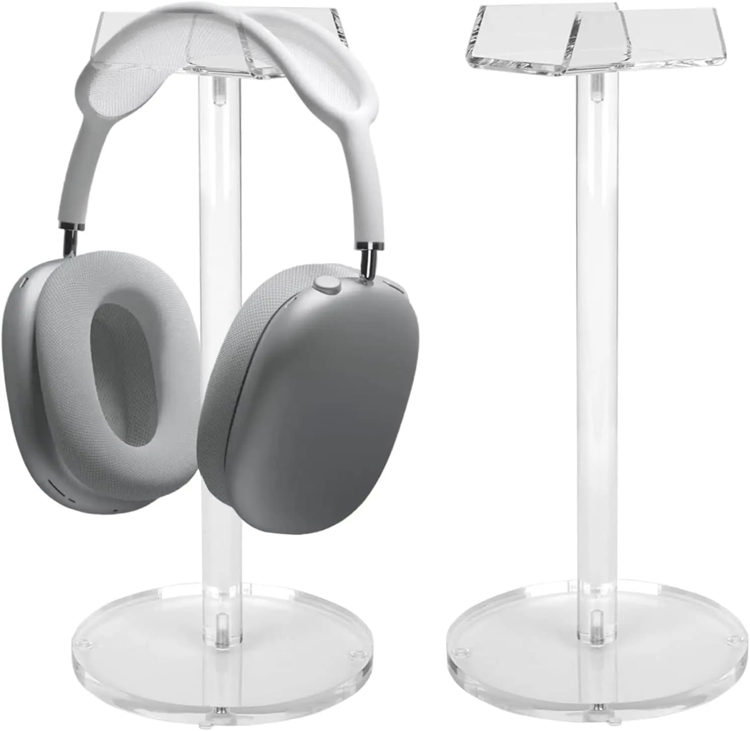 Supporto Universale in Acrilico per Cuffie da Scrivania, per Gaming e Musica, 1 Pezzo con Base Antiscivolo
