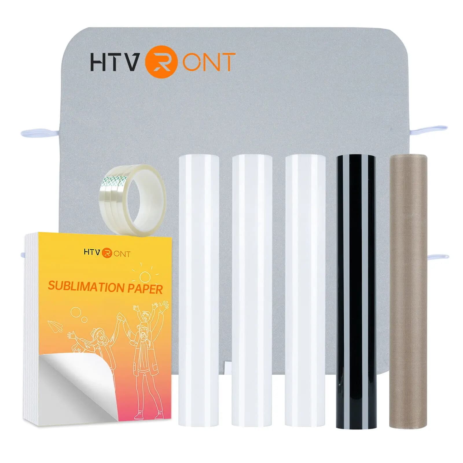 HTVRONT 210 pezzi accessori per pressa di calore tappetino per pressa di calore per macchina per pressa di calore 15X15, carta per sublimazione per Cricut Easy Press