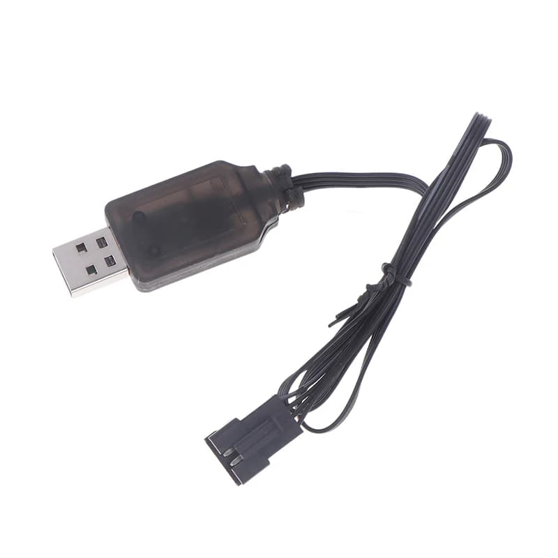 Hot Sale 1PCS 7.4V SM-4P Plug USB Charger For DE36W DE65 HM202 EC08 EC16 RC Auto M416 Electric Gel Ball Blaster Charger