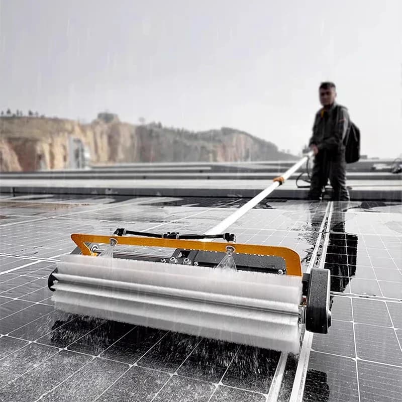 Strumento per pannelli fotovoltaici Fornitore di pannelli solari Spazzola per la pulizia Fornitore di spazzole rotanti per la pulizia dei pannelli solari
