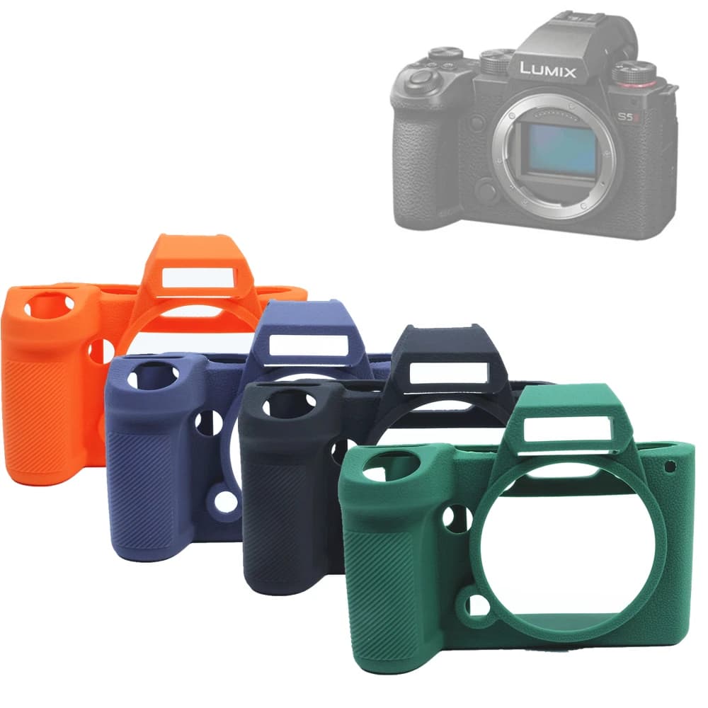 S5II S5 II S52 Custodia in silicone Custodia in gomma per Panasonic Lumix DC-S5 II DC-S5M2 S5 Mark II DC-S5M2K Fotocamera Mirroless