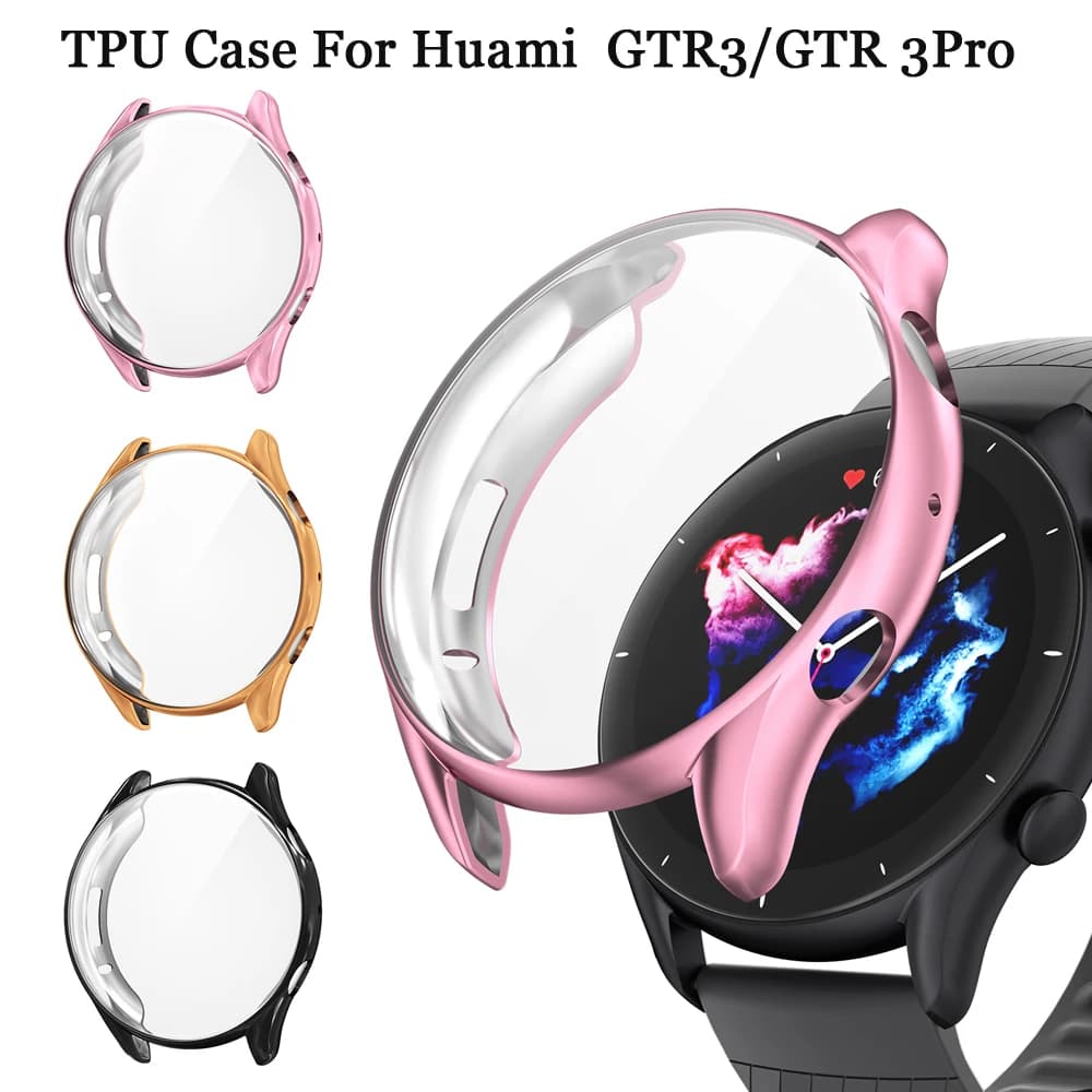Custodia protettiva per schermo per Huami Amazfit GTR 3/GTR 3 Pro Custodia morbida in TPU per Huami Amazfit GTR 3/GTR 3 Pro Cover