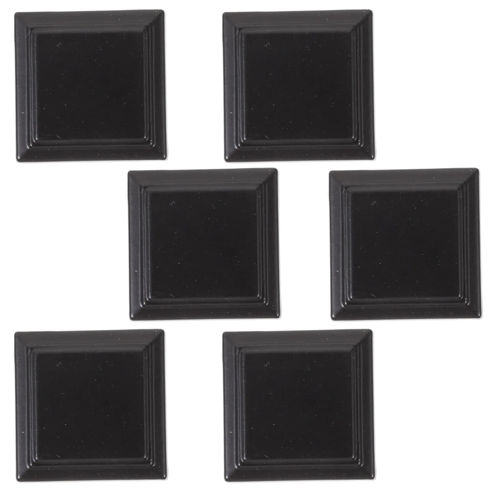 6 pomelli per armadietti in lega di alluminio nero opaco, maniglie per cassetti e porte, accessori per mobili da cucina