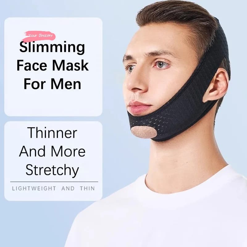 V Face Shaper Lift Massager per uomo Antirughe Doppio mento Benda Dimagrante Bellezza Salute Sottile Cura del viso Rosso Soins De Chin