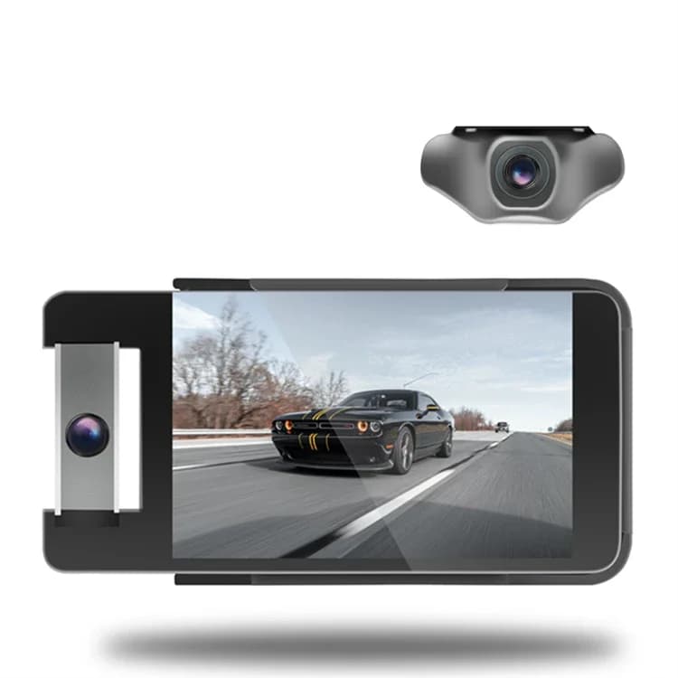 Mini double lens video camera DVR for car Dash Cam with black box for front and rear view