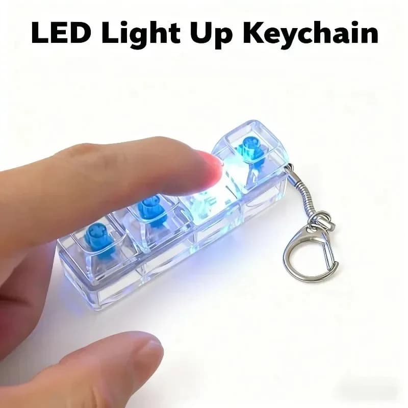 Tester per Switch di Tastiera Meccanica a 4/9 Tasti con Luce LED e Suono a Clic, Giocattolo Antistress da Scrivania per Uomini e Donne