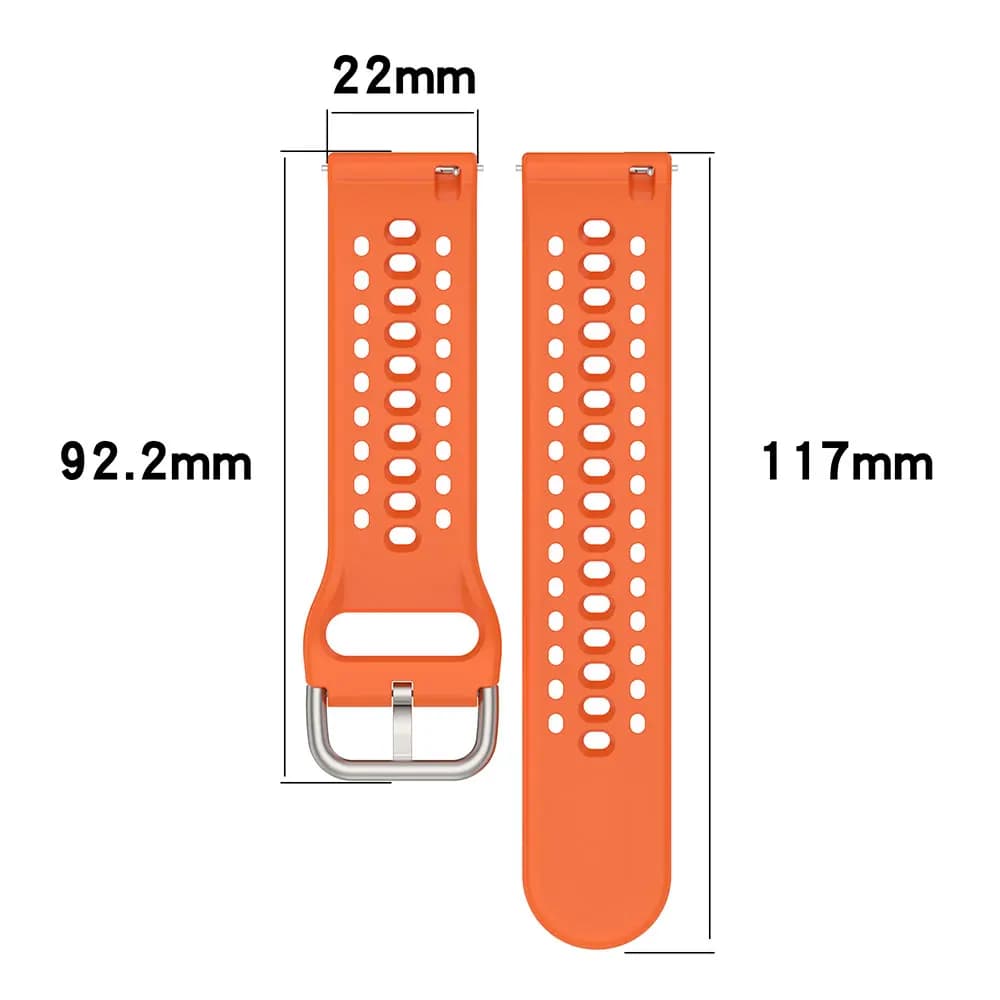 Breathable Silicone 22mm Watchband For Huami Amazfit Bip Max Wristband For Amazfit Bip6 Replacement Bracelet Smart Accessories