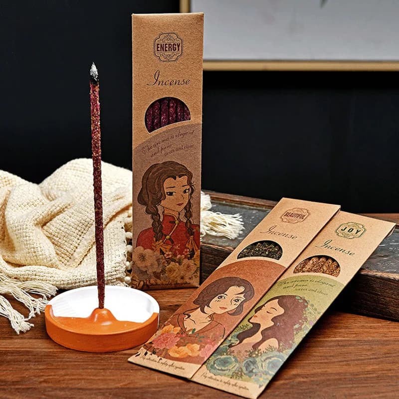 Handmade Argentina Natural Sandalwood Incense Sticks 6pcs/bag 20cm Lavender Rose Scents for Home Fragrance Joss Sticks