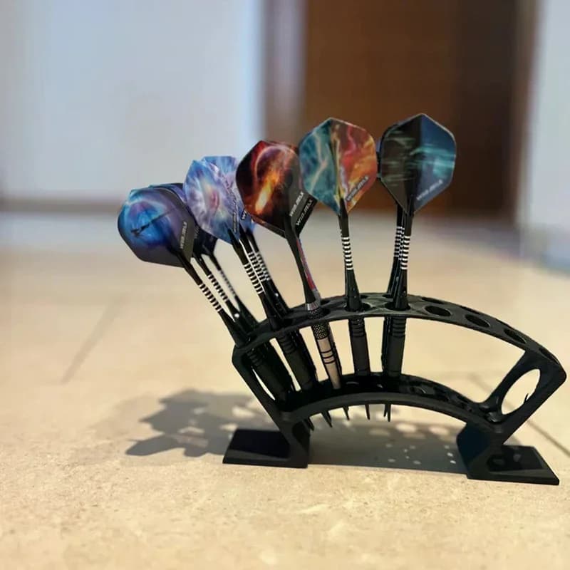 Supporto per Freccette con 27 Scomparti, Organizzatore di Grande Capacità per Freccette, Decorazione per Casa, Bar e Sala Giochi a Tema Greco