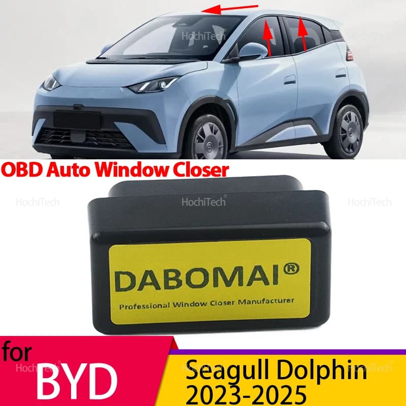 Per BYD Seagull Atto 1 Dolphin EA1 EM2E 2023-2025: Controllore OBD per il riavvolgimento automatico dei vetri con telecomando