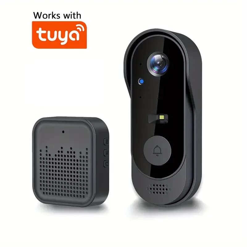 2026 New Wireless Battery Operated HD Video Doorbell with Chime Waterproof Smart Camera Home Security Tuya APP Motion Detection