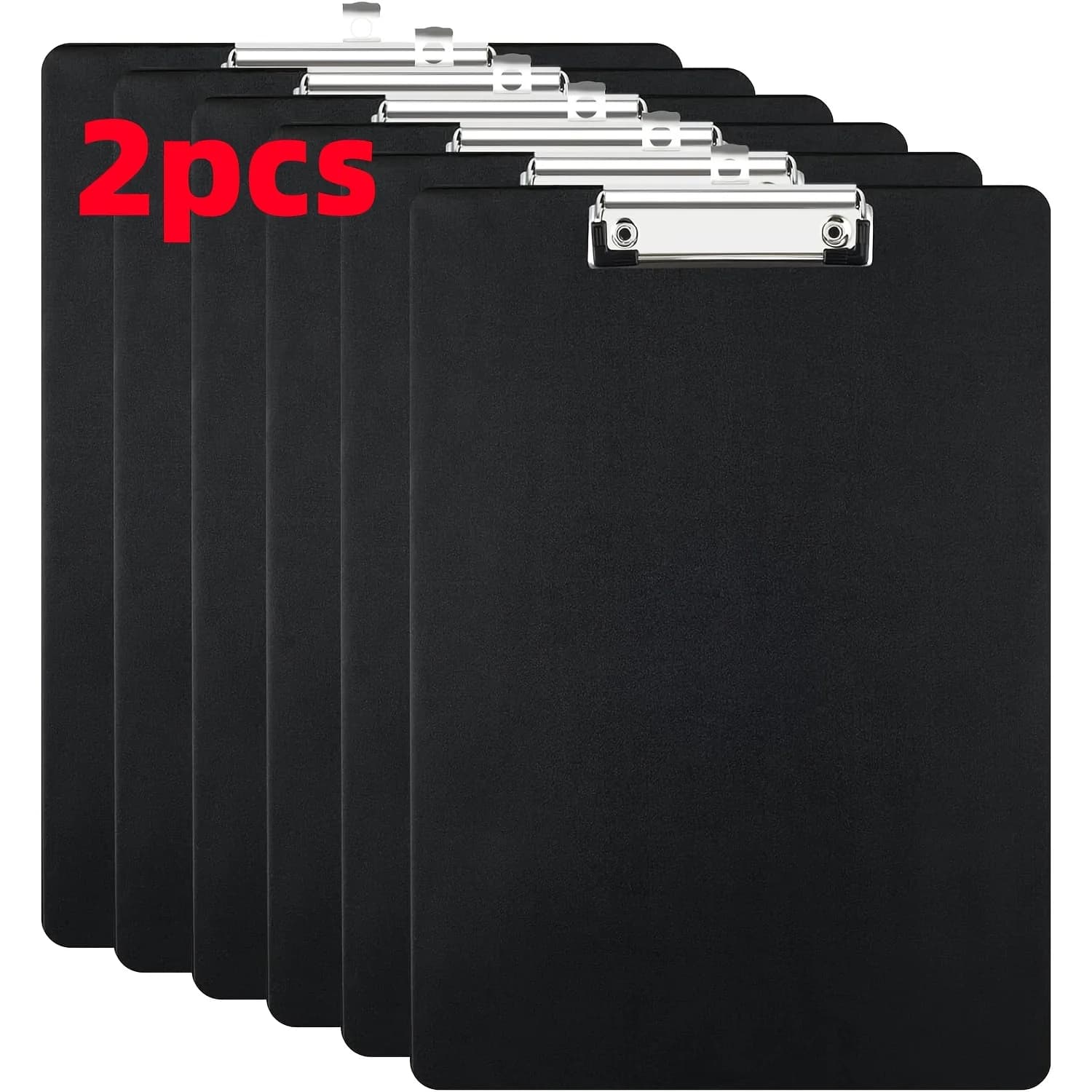 1/2 pezzi di cartelle portablocco A4, cartelle portablocco, lavagnette con clip, clip in metallo, adatte per appunti, documenti e disegni