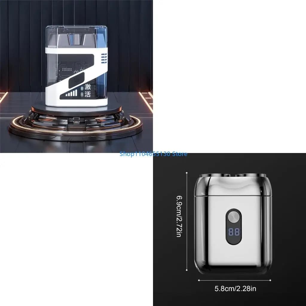 Double Head Magnetic Rechargeable Rental for Men Use Waterproof Metal Shaving Device