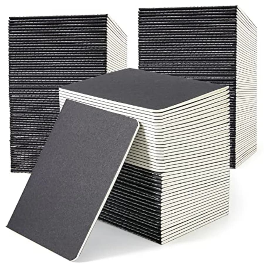 170 Pack Blank Kraft Notebooks, Unlined Sketchbook Mini Cute Note Pad for Drawing Writing, Journal Bulk For Students Office Sch
