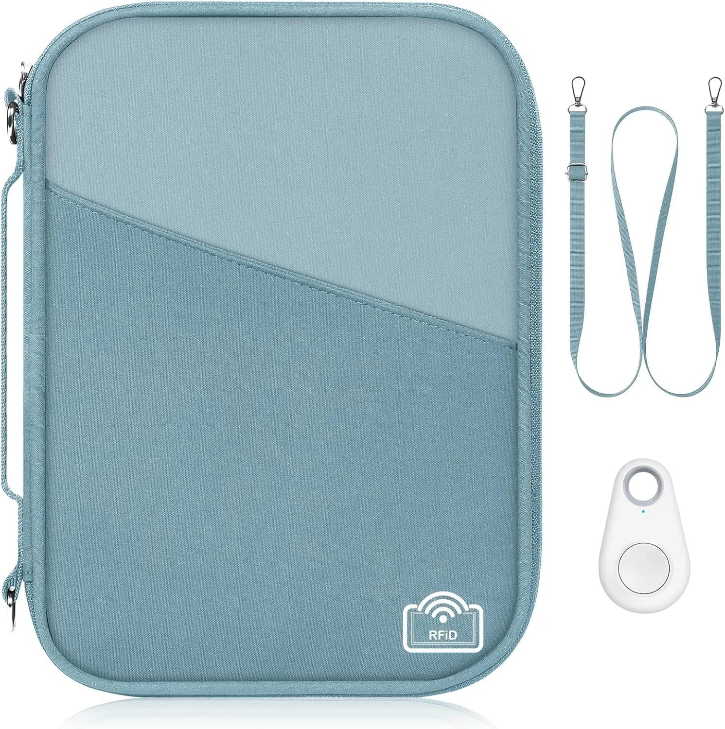 Porta Passaporto con Protezione RFID per Viaggi, Organizer Familiare, Portafoglio Leggero, Accessorio Indispensabile per Donne e Uomini