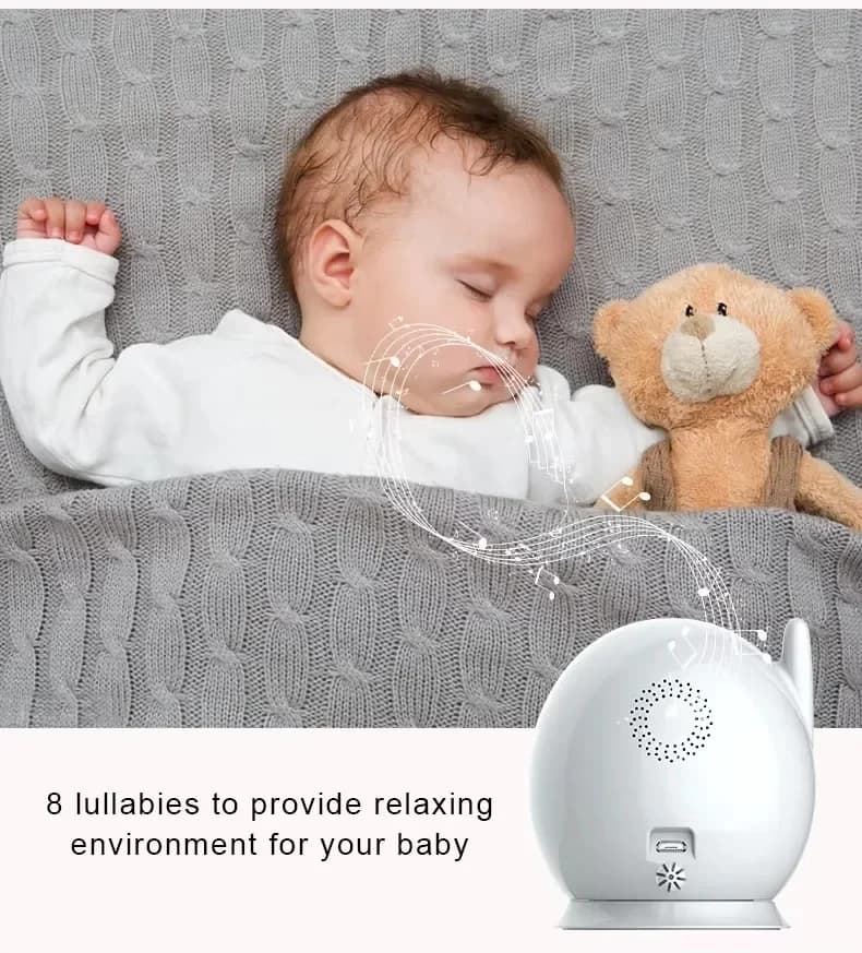 Baby monitor video LCD da 4,3 pollici con schermo, telecamera per tata wireless a lungo raggio da 1000 piedi, audio bidirezionale, visione notturna, sensore di temperatura
