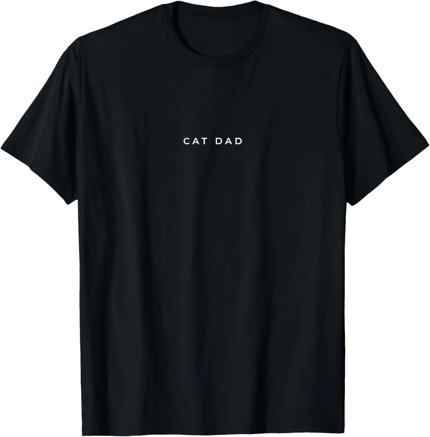 Dad Lover Funny Minimalist Subtle Cat T-Shirt Creative, Unique Prints, Comfortable, Soft, Breathable, for Pets