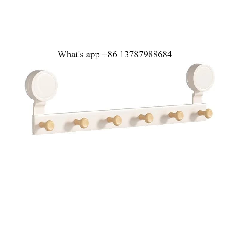 Gancio a ventosa Cream Wind, in alluminio spaziale, senza foratura, da appendere alla parete