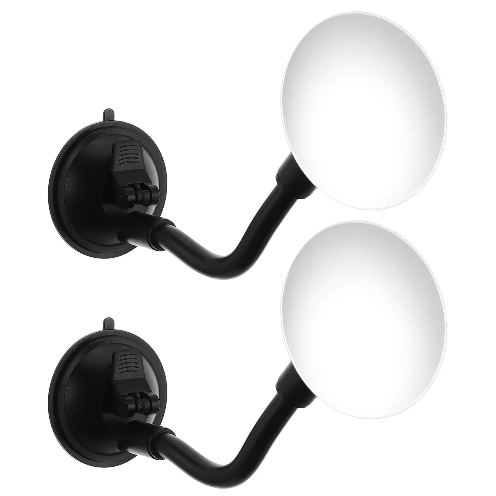 2 Pezzi Specchietto Retrovisore Interno Universale con Ventosa, Braccio Girevole a 360 Gradi, Specchio Auto Regolabile per Monitoraggio Neonati Notturno