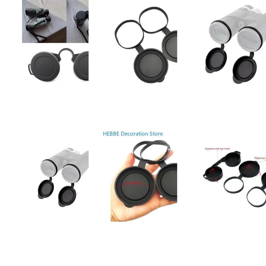 B0KC Silicone Binocular/Monocular Objective Lens Covers 52mm-55mm/61-63mm for Optical Instrument Dustguards/Eye Guard Caps