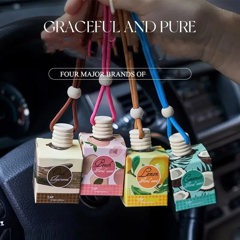 Deodorante per auto da appendere, diffusore di oli essenziali per auto, deodorante per ambienti a lunga durata con profumo per hotel, fragranza per interni auto W0O0