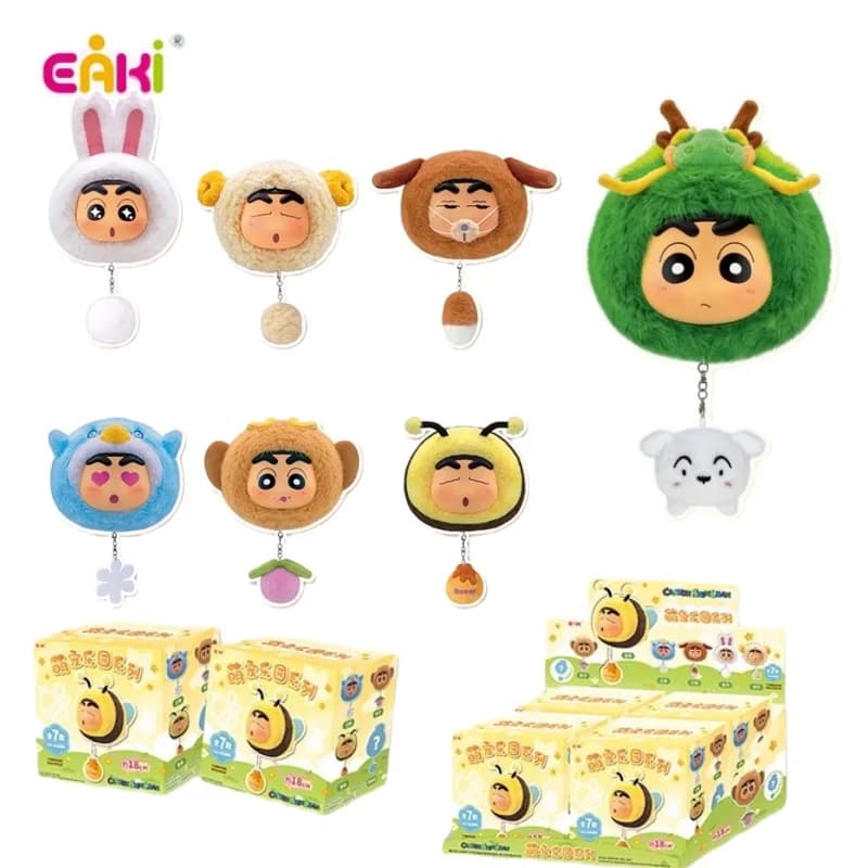 Originale Eaki Crayon Shin-Chan Pet Park Serie Vinile Doll Cieco Scatola Portafoglio Borsa di Immagazzinaggio Portamonete Carino Anime Periferici Regali
