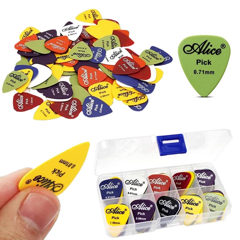 30/50PCS Guitar Picks Mixed Thickness Random Colors with Organizer Case Guitar Bass Ukulele Practice Performance Accessories ZYF