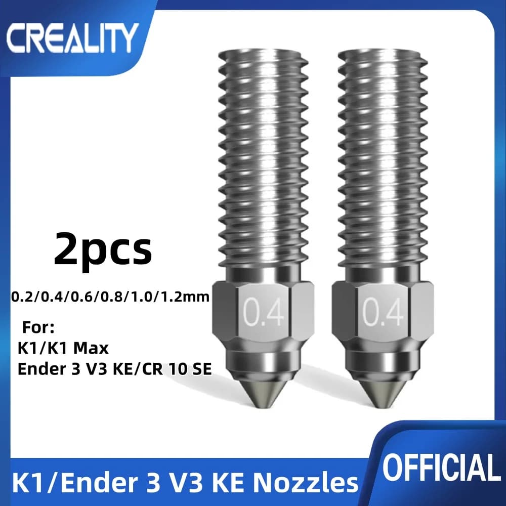 Creality K1 official high flow nozzles, copper alloy steel nozzles for 3D printer K1/K1 Max/Ender 3 V3 KE/CR 10 SE