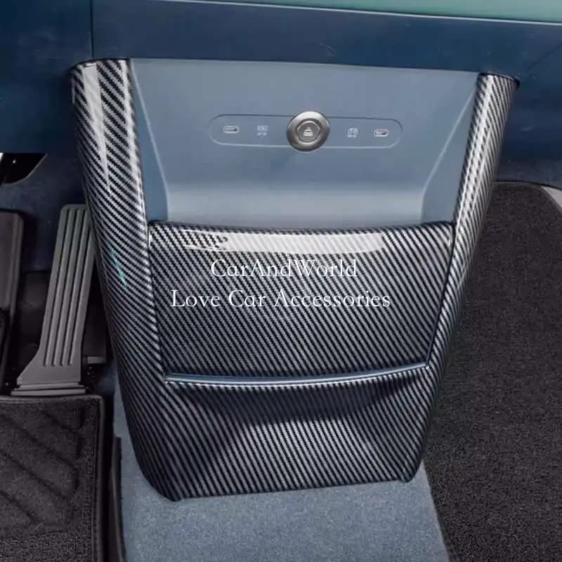 ABS in fibra di carbonio Center Console Storage Box Panel Cover Sticker trim accessori per modanatura auto per ZEEKER X 2023-2025