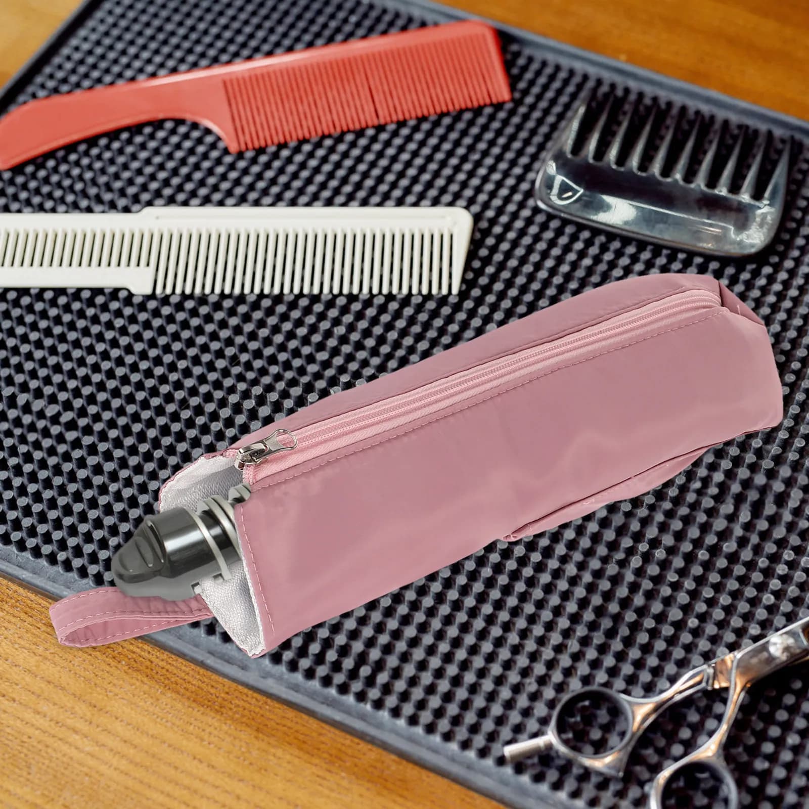 Borsa porta ferro arricciacapelli impermeabile resistente al calore, organizer da viaggio appendibile, custodia protettiva per strumenti per capelli, portaoggetti portatile