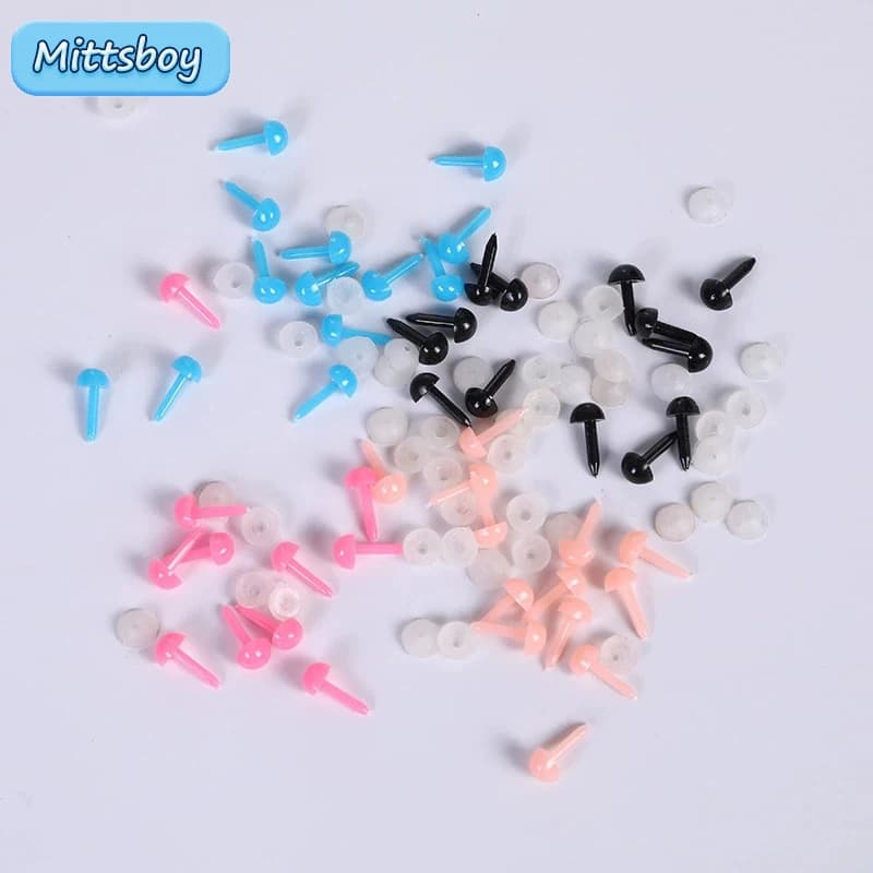 100 Pz FAI DA TE 3X5X7MM Feltro Fatto A Mano Simulazione Triangolo Bambola Spina Accessori per Gli Occhi Peluche Pasta Scultura Carv Burattino Bambola Giocattolo