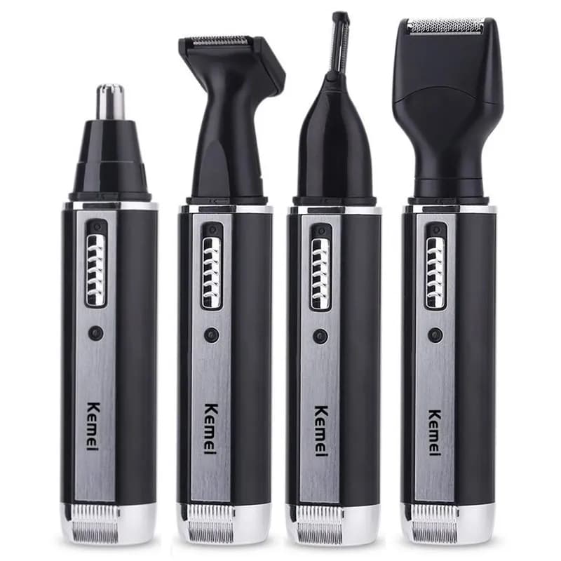 Keme 4 in1 nose trim for face, body, beard Trimer for ear cleanser Grooming nose shaving for hair Rechargeable set
