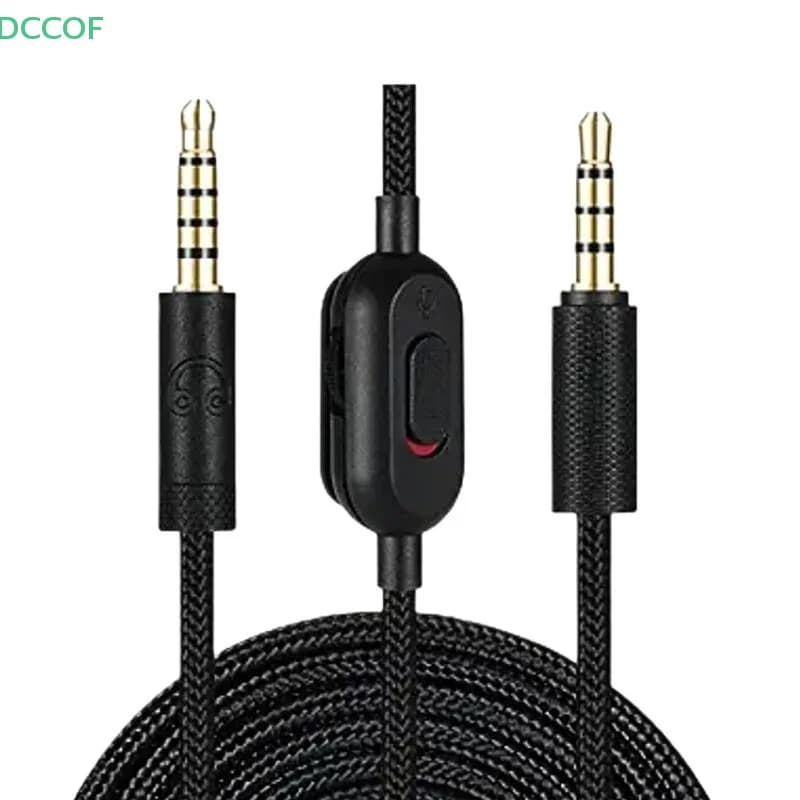 Gaming Headset Cable Woven Earphone Cord With Volume Control And Mute Switch For G Pro G Pro X G433 G233 New