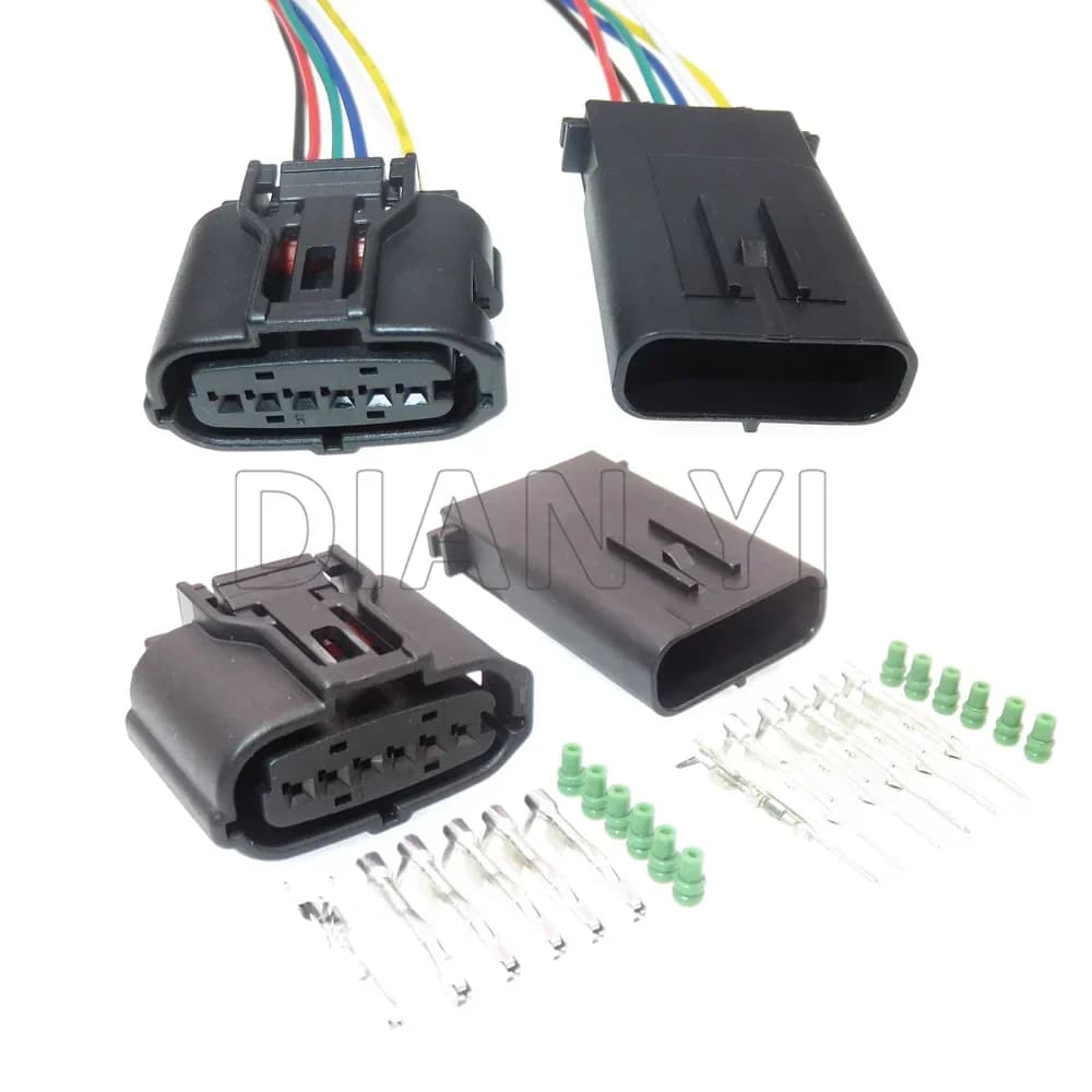 Set di 6 Connettori per Cavi del Pedale dell'Acceleratore, Assemblaggio AC Sigillato per Auto Toyota 90980-12303 6189-1083