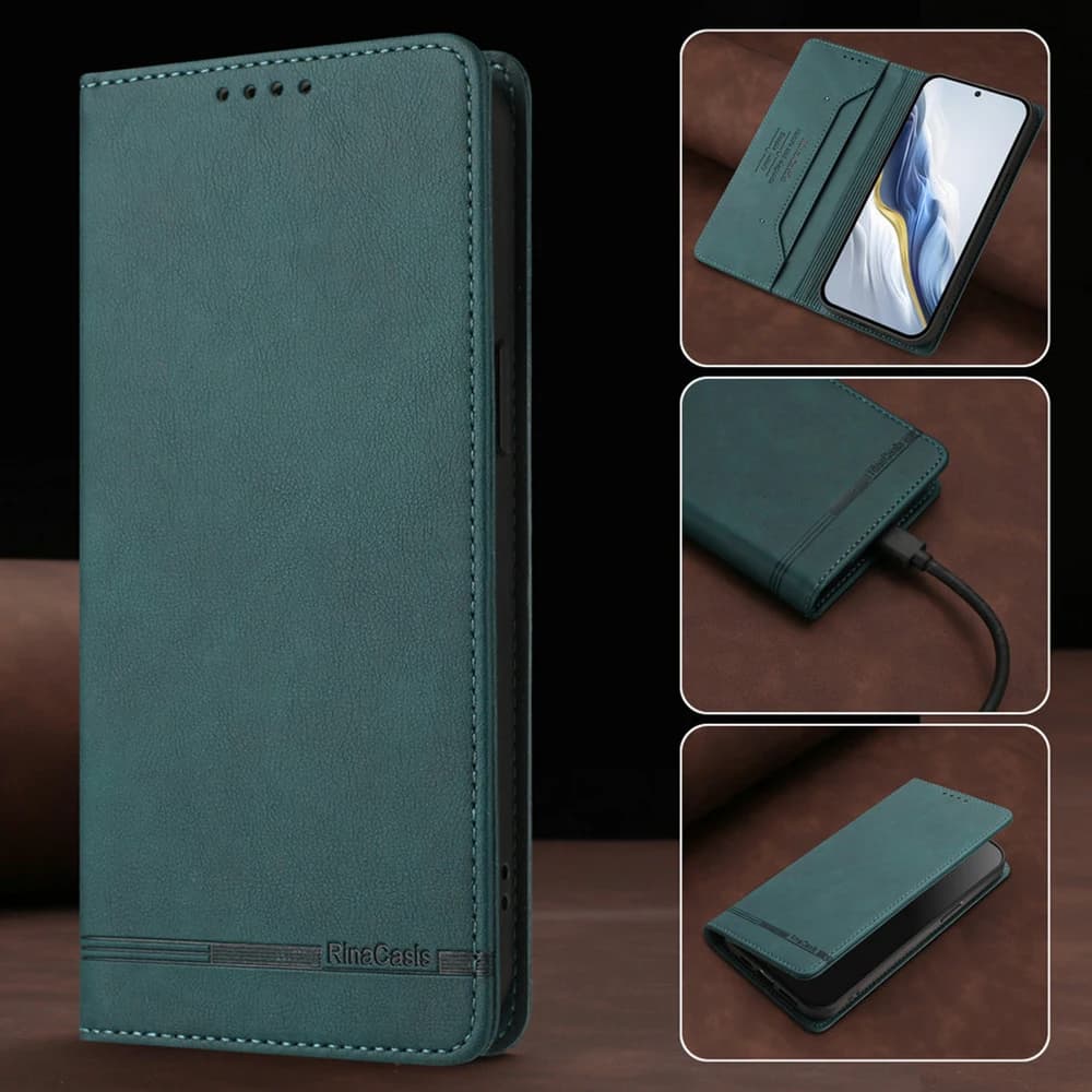 Flip Case For Xiaomi Redmi Note 15 Pro 5G 4G RFID Magnetic Leather Wallet Coque For Redmi Note 15 Pro Plus Case Note15 Pro+ Etui
