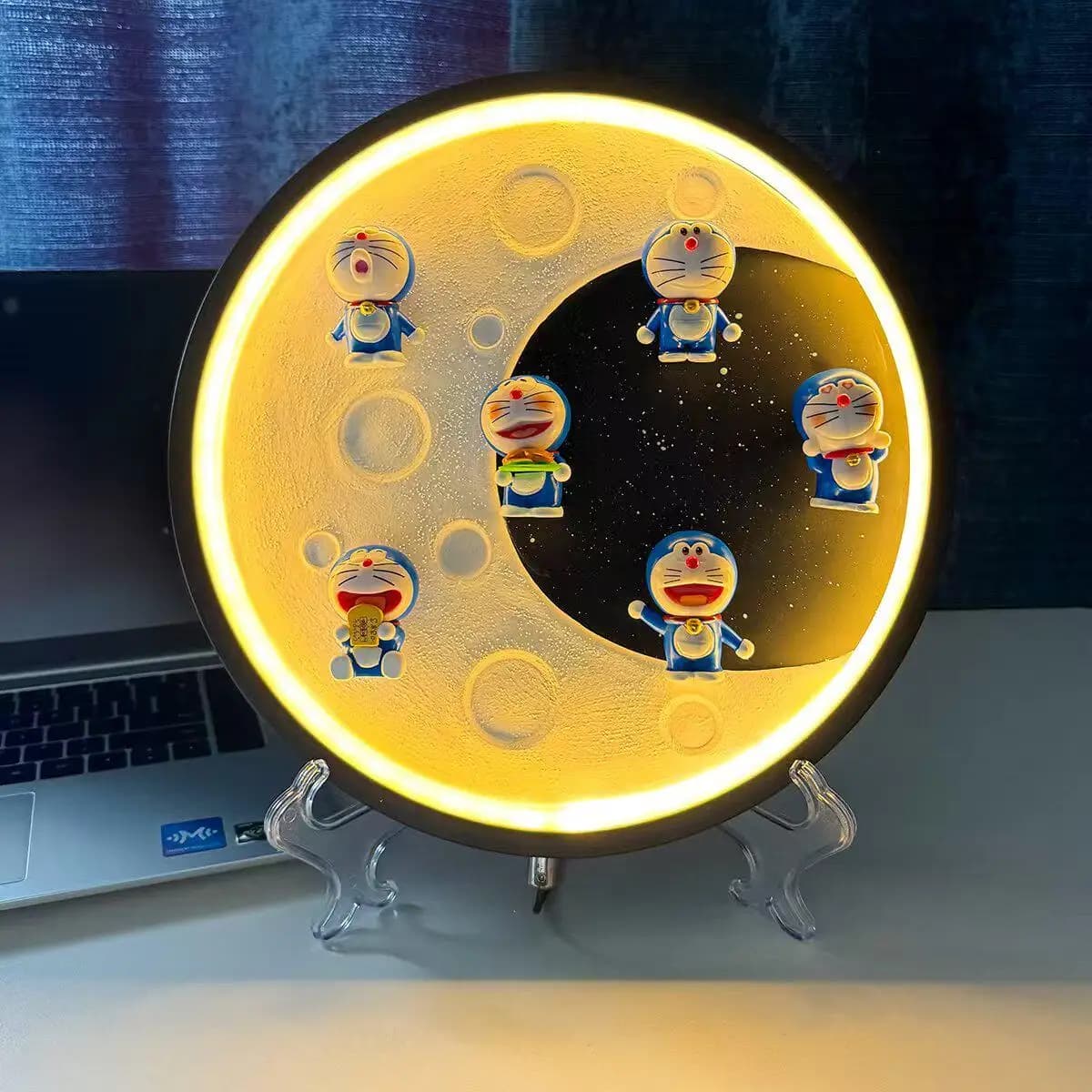 NUOVA Lampada Notturna Decorativa Creativa Doraemon, Regalo Perfetto per Fidanzati, Luce da Comodino per Camera da Letto e Studio