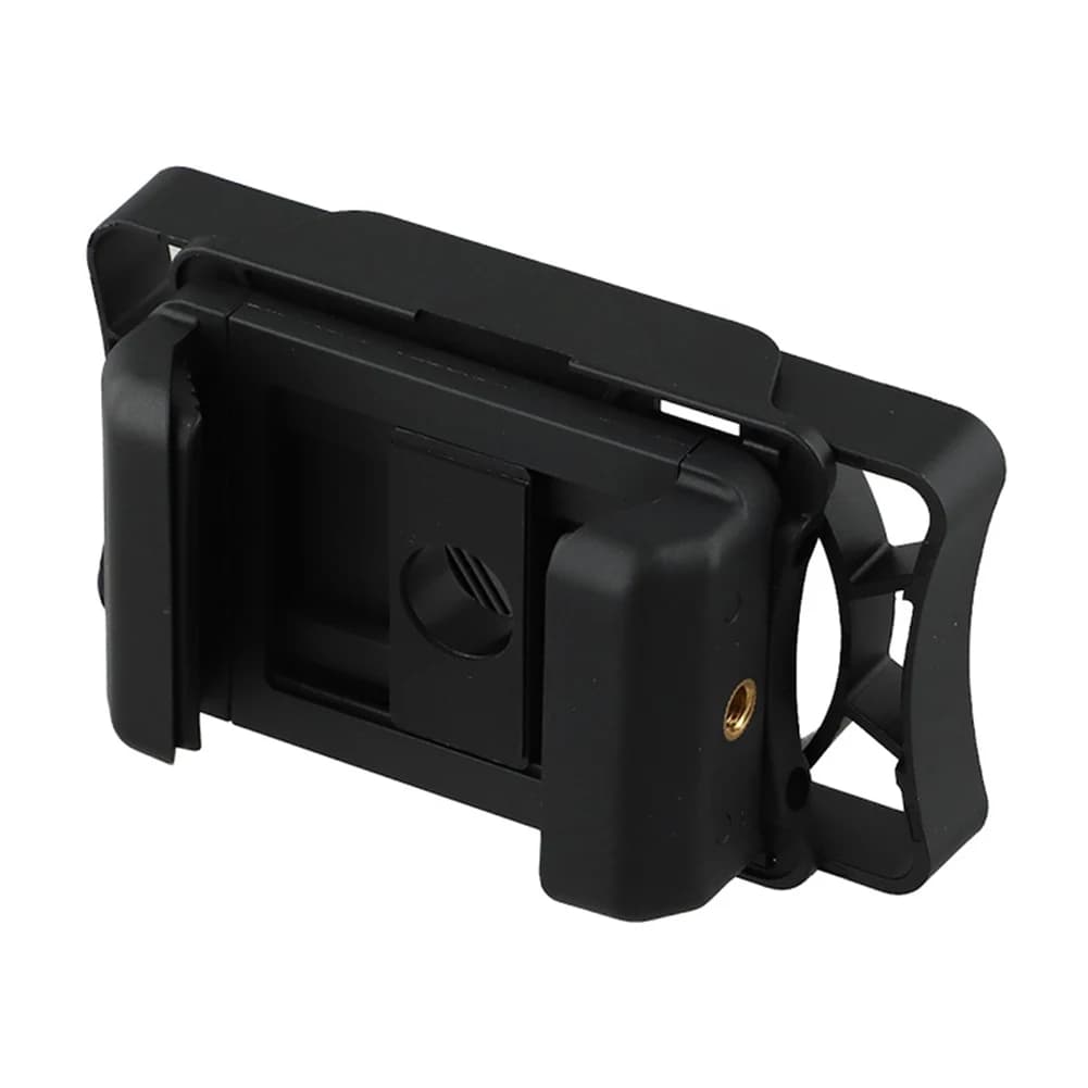 Adattatore binoculare per smartphone nero Adattatore da 360 gradi Distanziali EVA regolabili Struttura anti-allentamento Design leggero