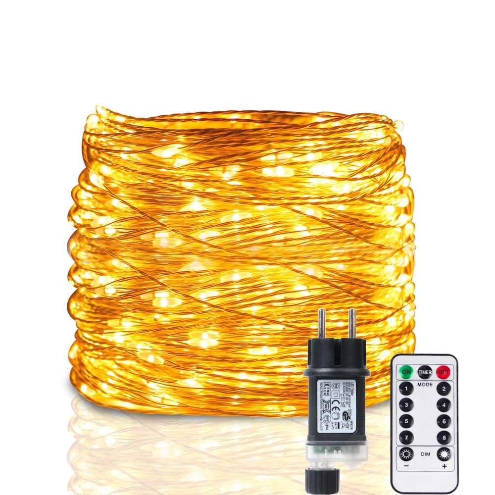 10M-200M LED String Lights Street Fairy Lights Christmas Lights Tree Garland For Outdoor Home Party capodanno decorazione di nozze