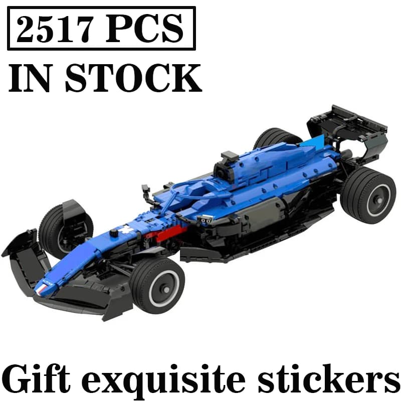 Nuovo MOC tecnico- 119167 Alpine A522 Scala 1:8 Squadra Palo Auto da corsa Modello Creatori di costruzione Blocco Mattoni Giocattoli per bambini Regali di compleanno