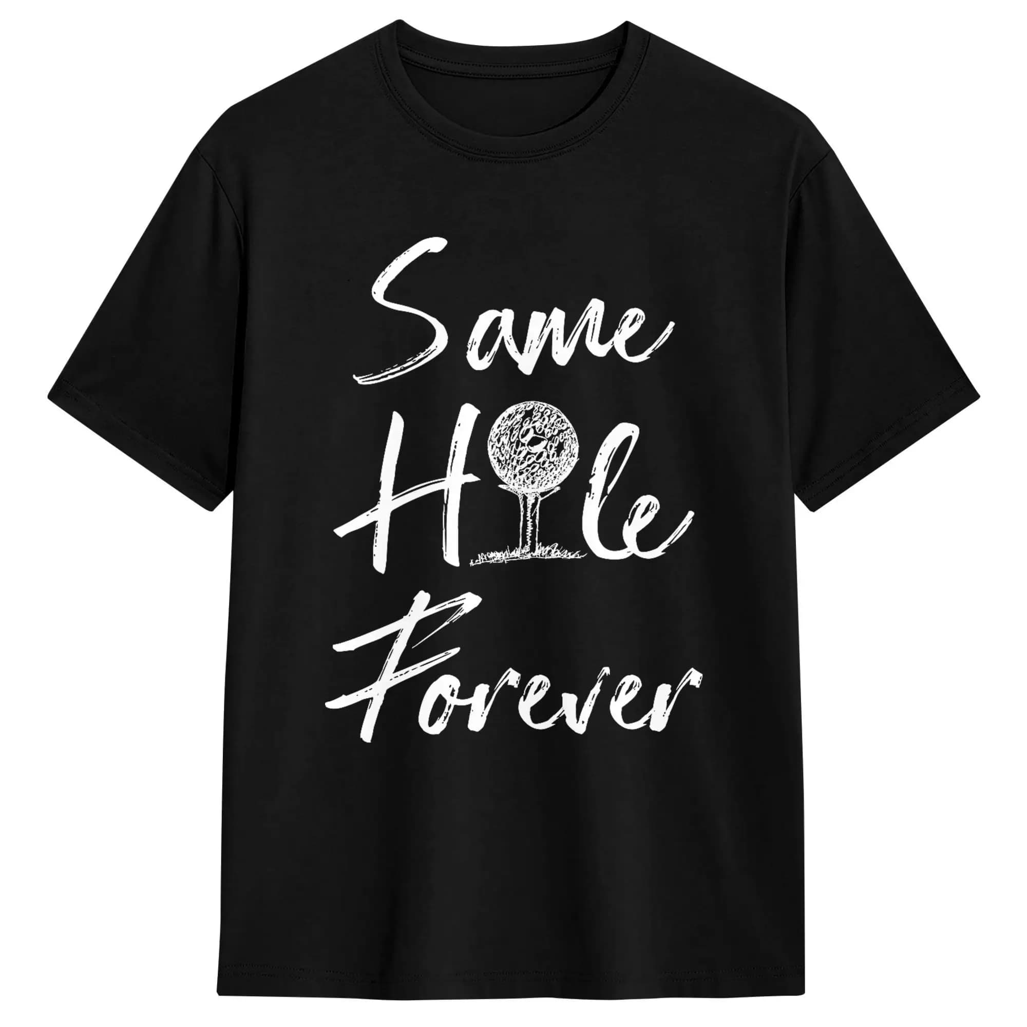 T-shirt divertente con tema golf e matrimonio, in puro cotone, girocollo, oversize, stile Harajuku, per la spiaggia