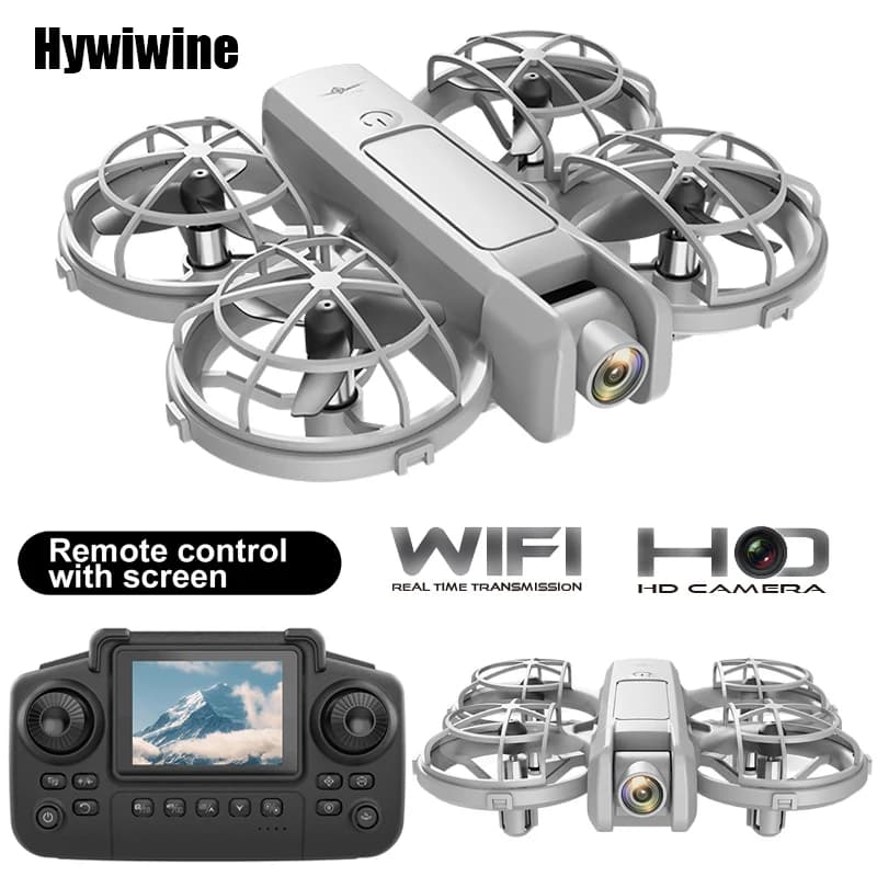Drone RC con schermo professionale 4K fotocamera luce aerea 2.4G 4CH RC Quadcopter telecomando elicottero aereo giocattoli per bambini