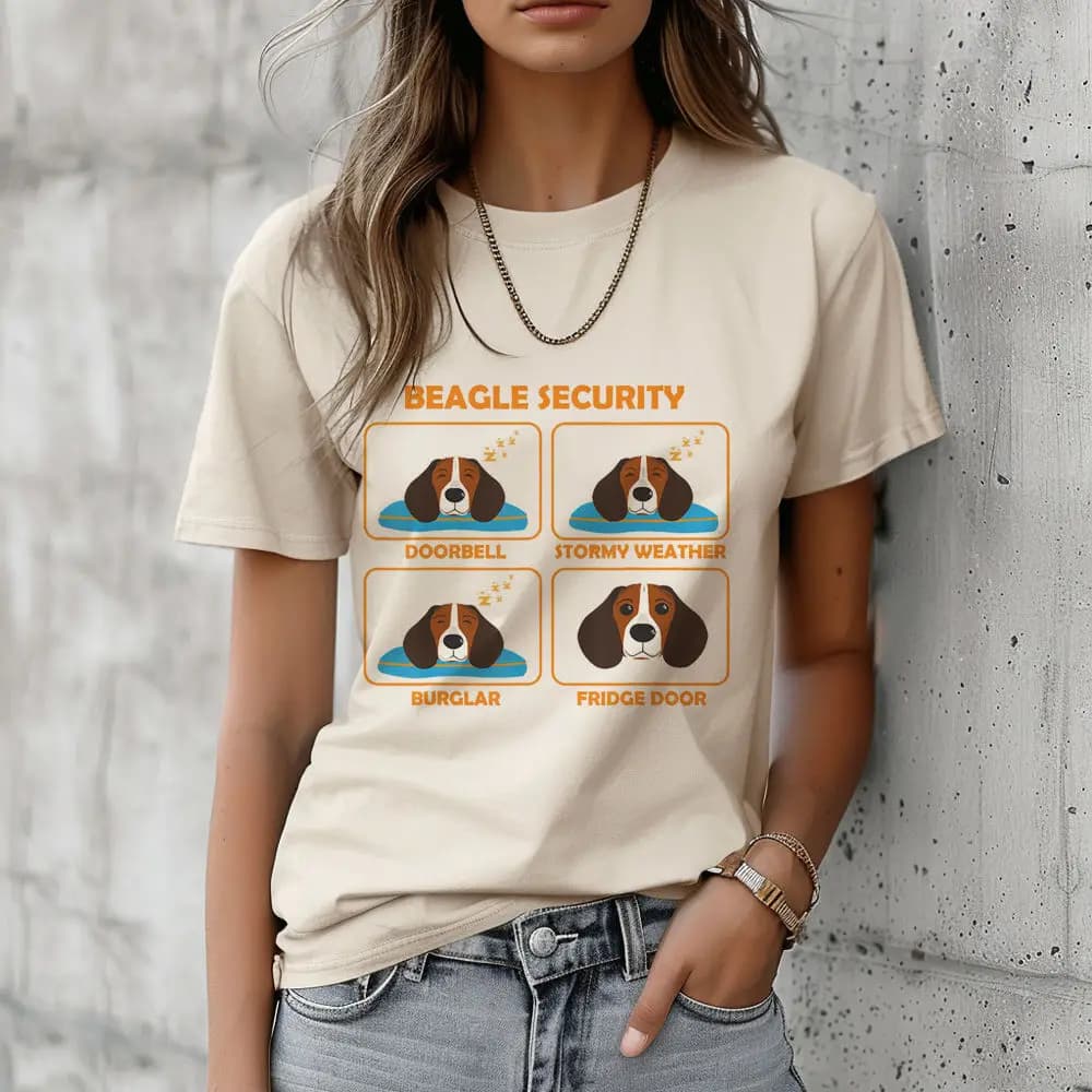 Beagle top tees women Trendy Retro Digital Graphic streetwear Comfortable t shirt Pop Culture Y2k Punk Gothic Comfortable